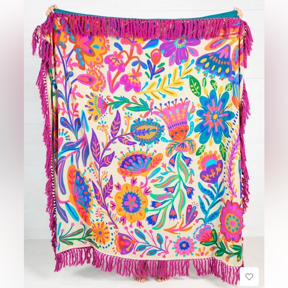 NATURAL LIFE Other - NEW XL Shabana beach towel/blanket with fringe